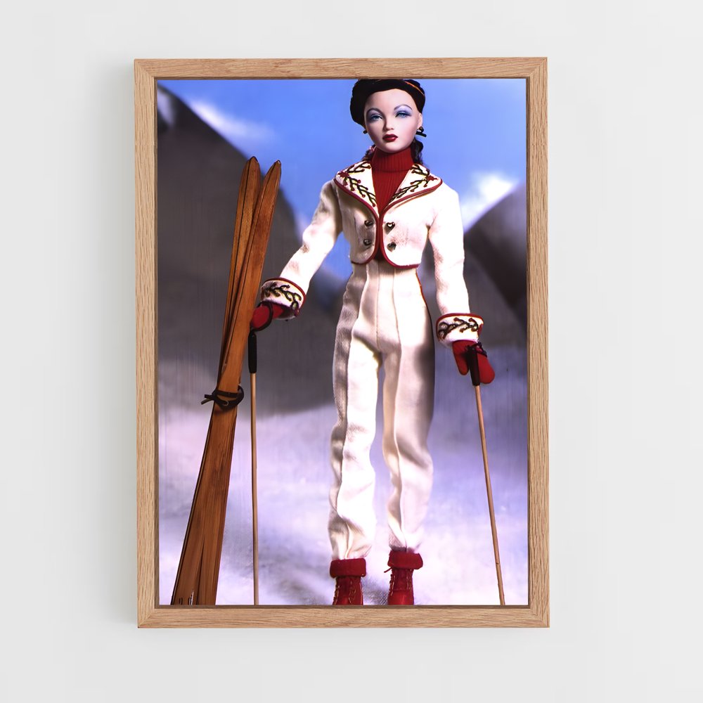 Poster Ski Doll Adventure – affiche Jeux Olympiques (vue 4)